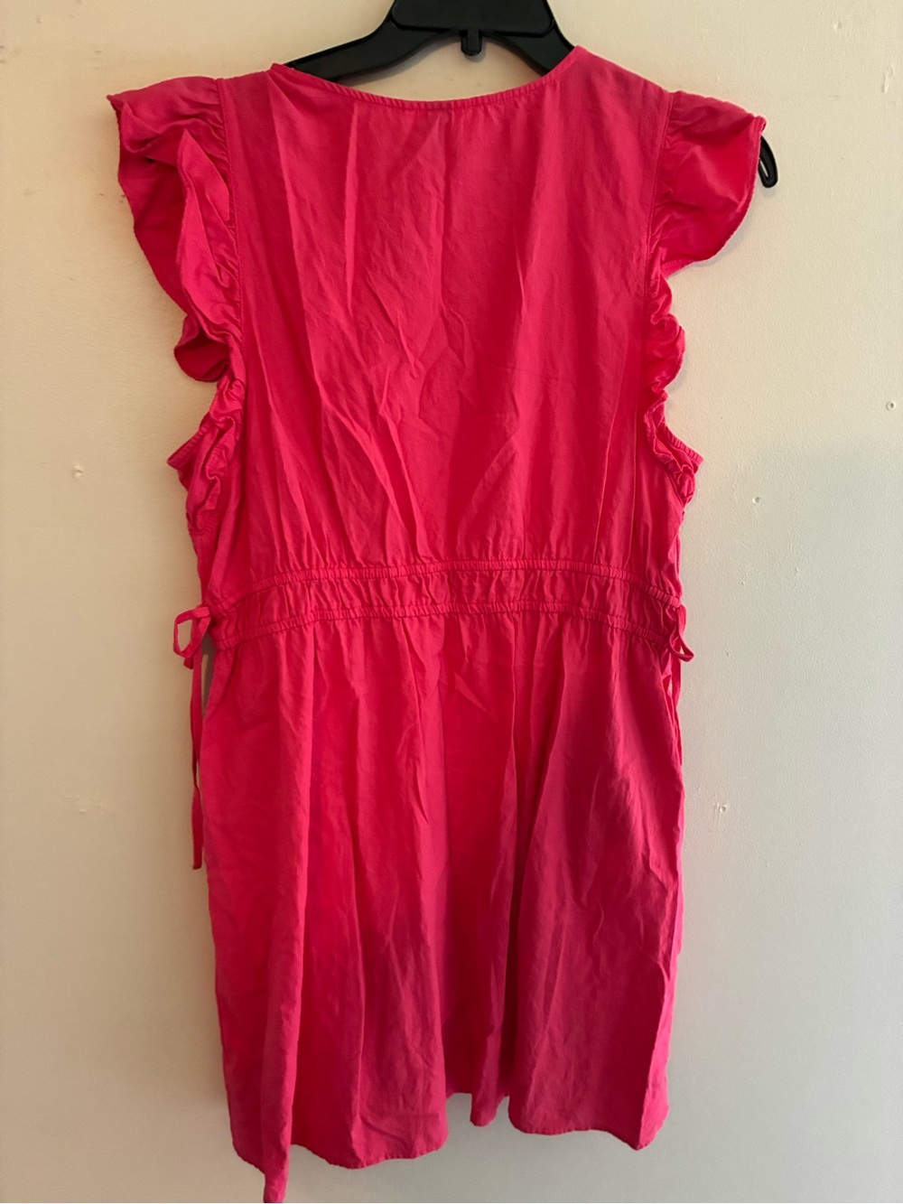 Universal Thread Hot Pink Flutter Sleeve Midi Dress - Picture 6 of 7